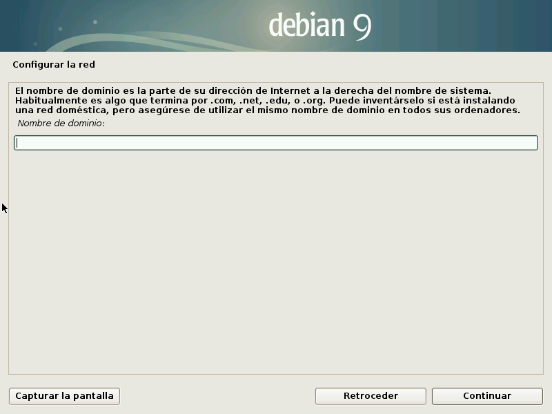 Dominio Debian Install