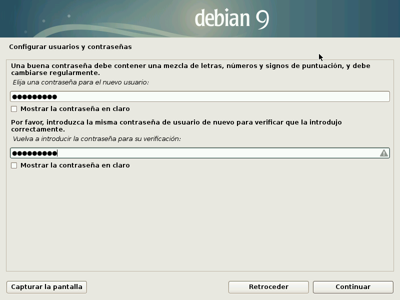 Debian User Pass