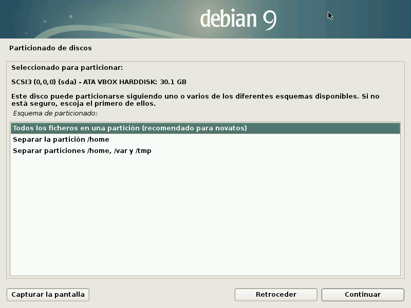 Debian Formating Disk