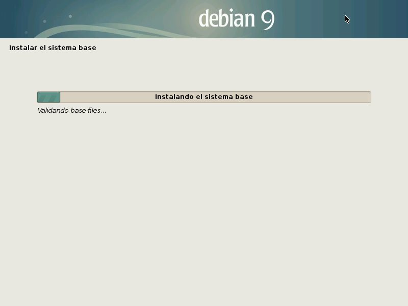 Debian Install Base System